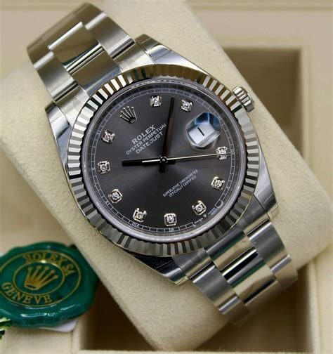 rolex datejust 41 grey roman dial|rolex datejust 41 specifications.